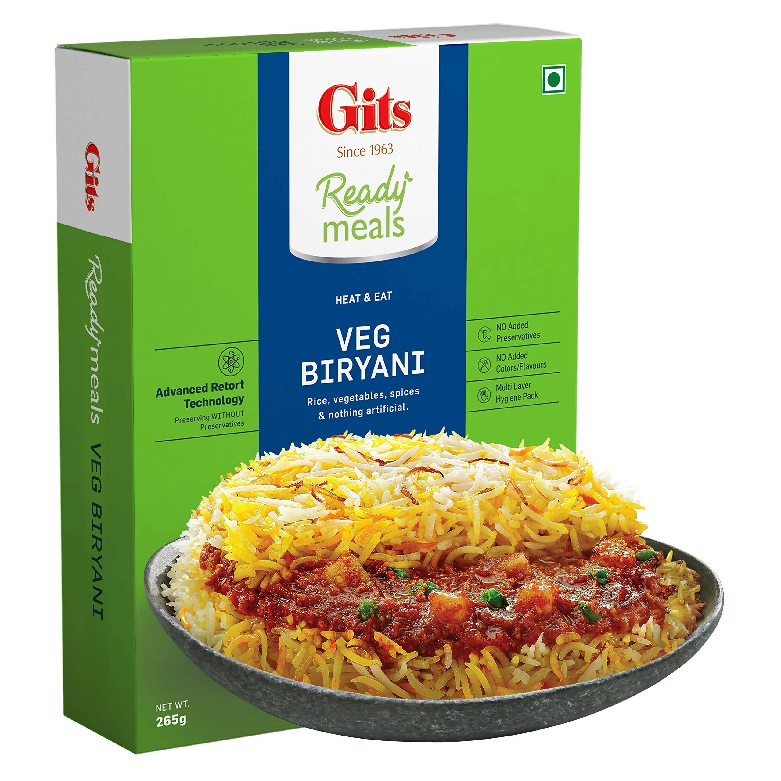 Gits Ready to Eat Veg Biryani Pure Veg