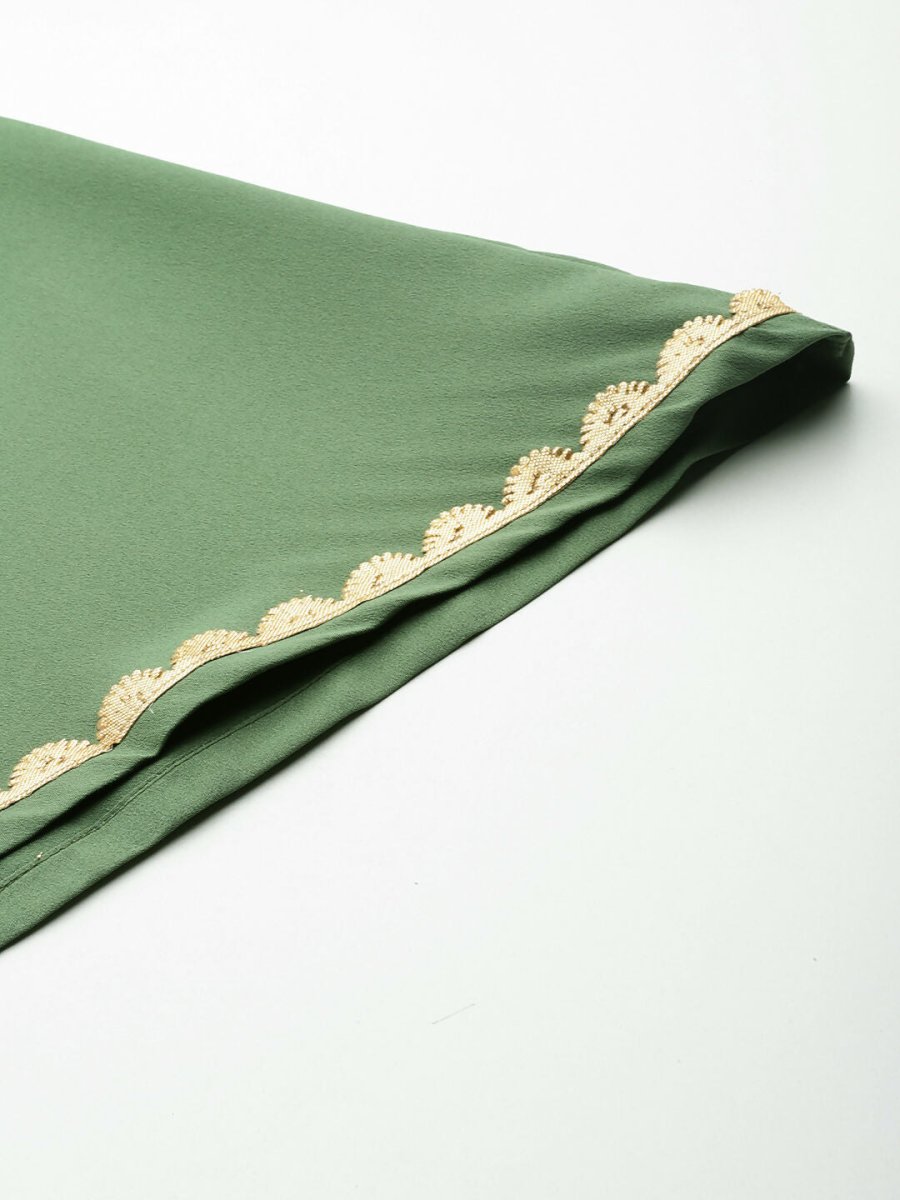 Ahalyaa Women's Traditional wear Kurta Set - Sage Green