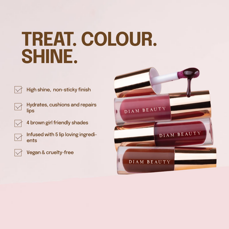 Diam Beauty Love Potion Lip Oil - Rose