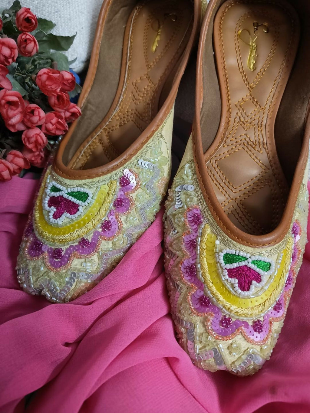 Desi Colour Women Indian Ethnic Footwear-Heavy Emb -6