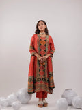 Yufta Red Pure Shimmer Tissue With Pure Viscose Trouser And Shimmer Dupatta