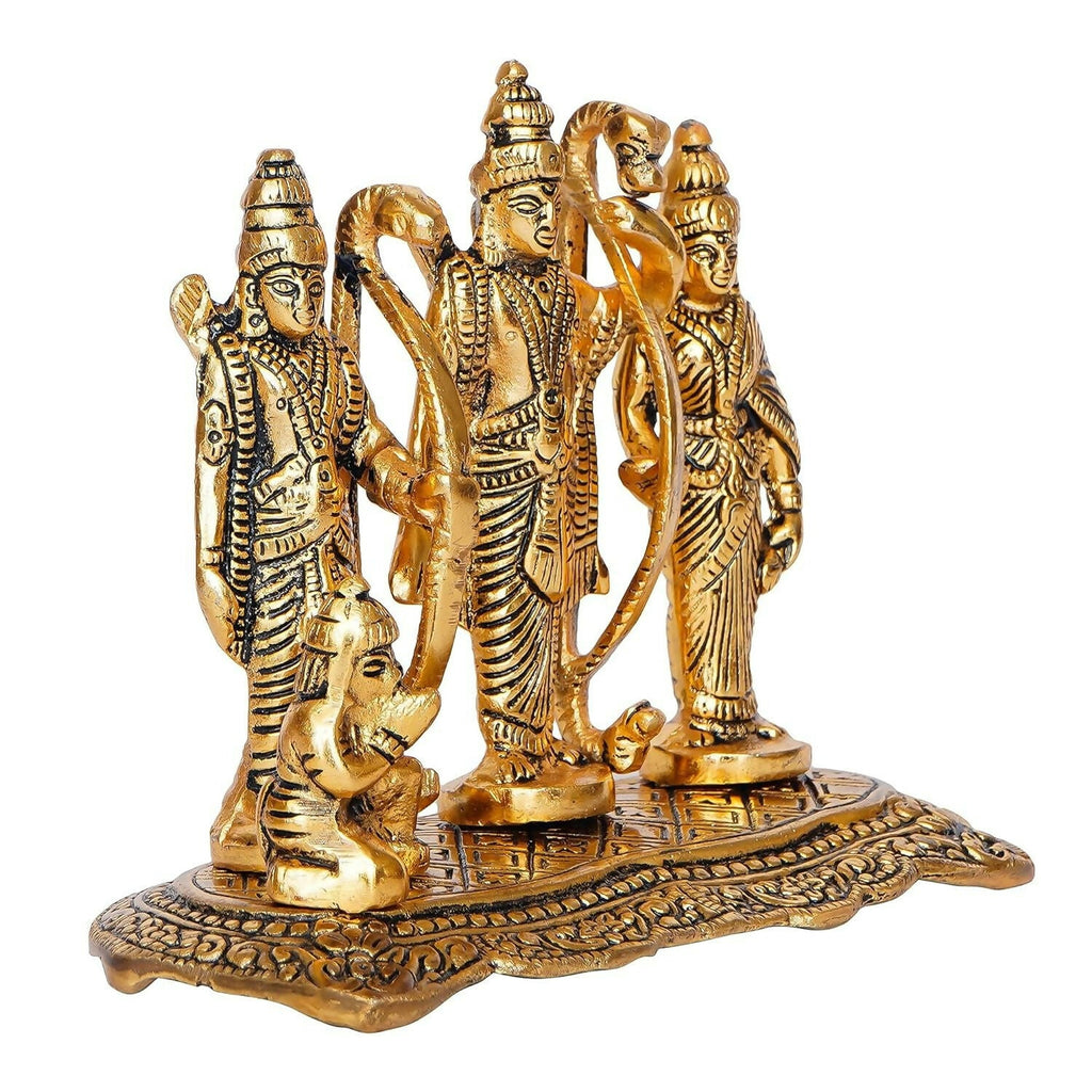 Jaipurcrafts Antique White Metal Lord Ram Darbar Idol
