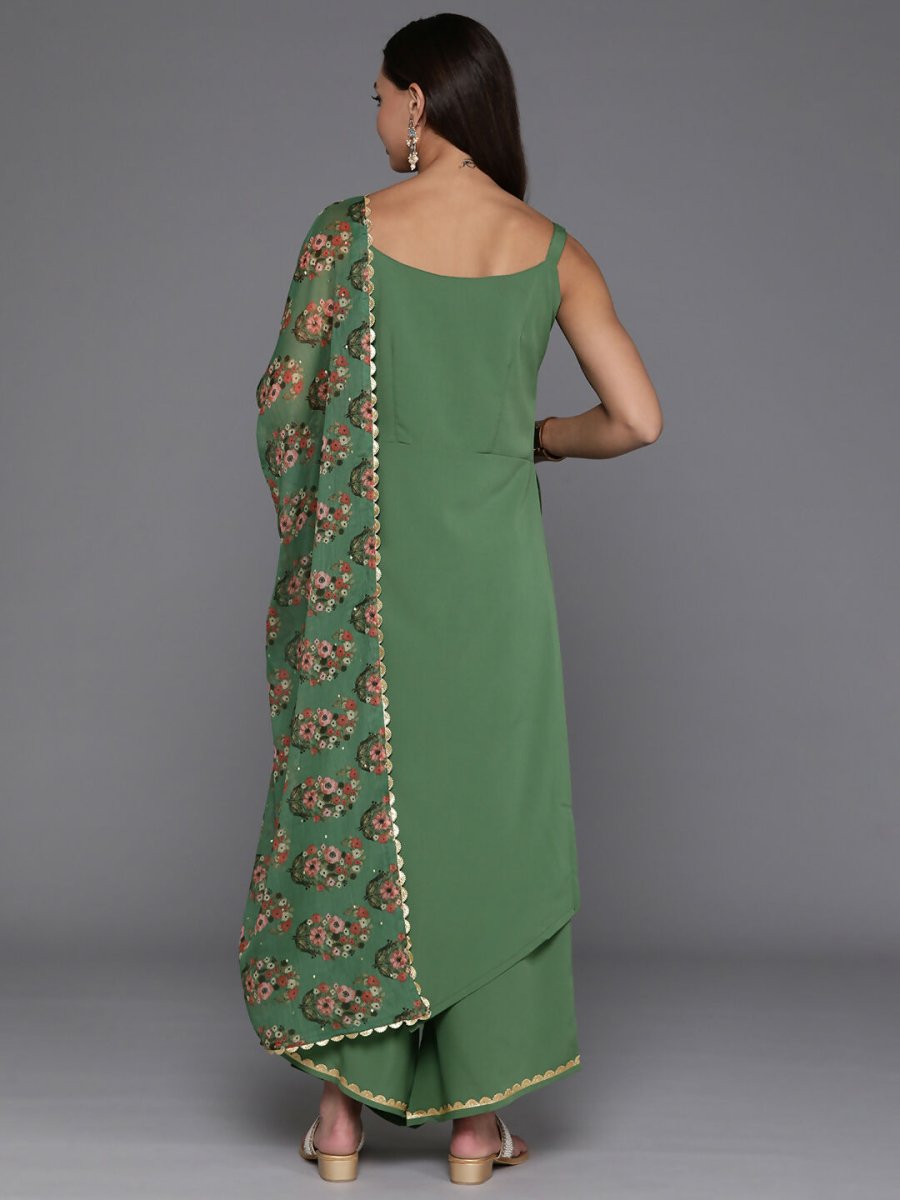 Ahalyaa Women's Traditional wear Kurta Set - Sage Green