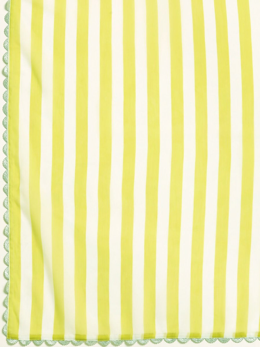 Ahalyaa Women's Traditional Semi Stitch Saree - Yellow