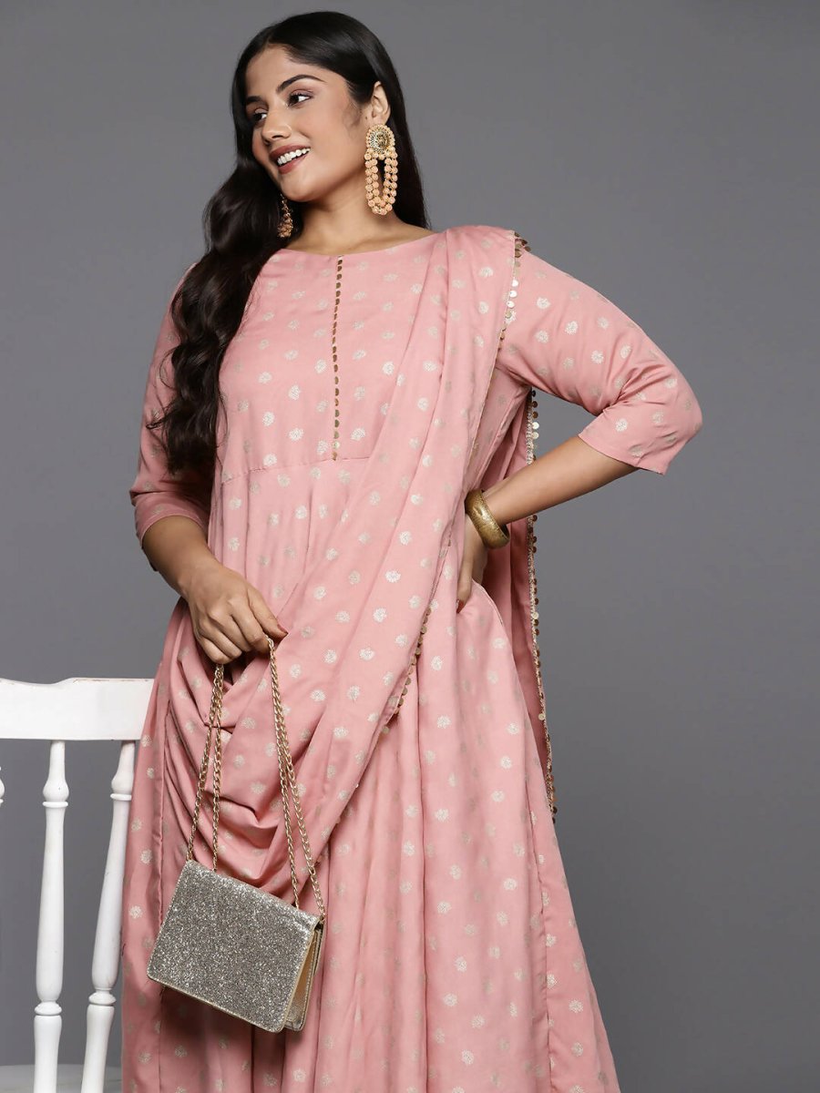 Ahalyaa Women's Traditional wear Ethnic Dress - Pink