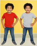 Chilins Kids Round Neck T-Shirt Half Sleeves 100% Cotton Plain Solid Color Tshirt