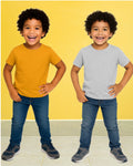Chilins Kids Round Neck T-Shirt Half Sleeves 100% Cotton Plain Solid Color Tshirt