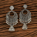 Joban Fashion Women Silver Black Oxidised Earrings