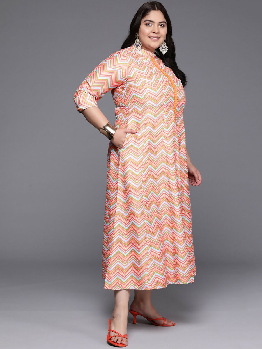 Ahalyaa Women's Traditional wear Ethnic Dress - Multi Color