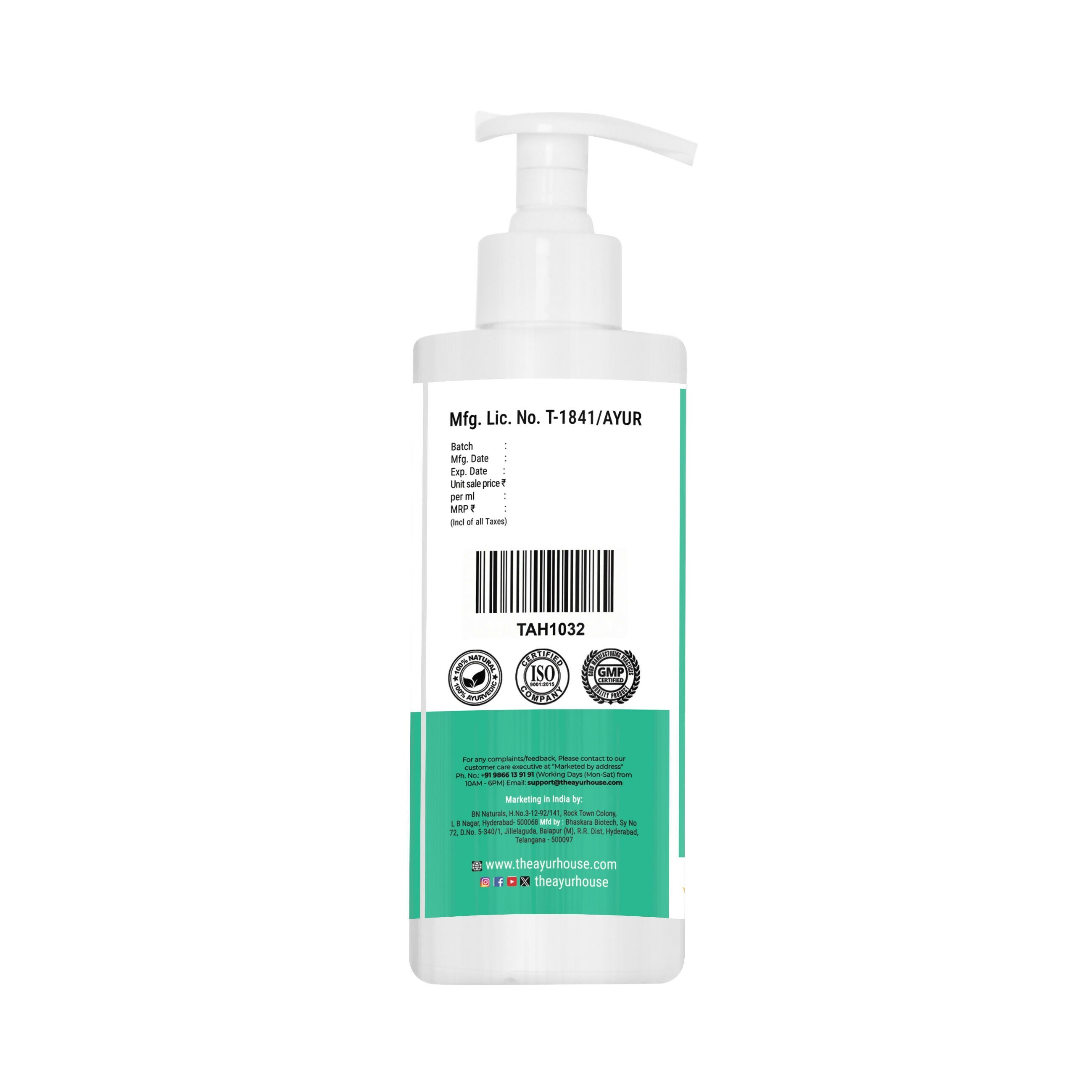 The Ayur House B Aloe Herbal Shampoo