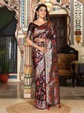 Shree Shyam Fashion Maroon Silk Saree