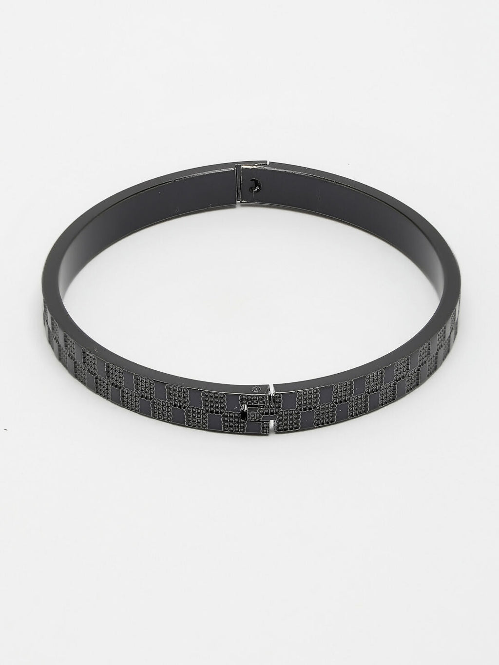 NVR Men's Set of 2 Gold & Black Rhodium-Plated Stainless Steel Kada Bracelet
