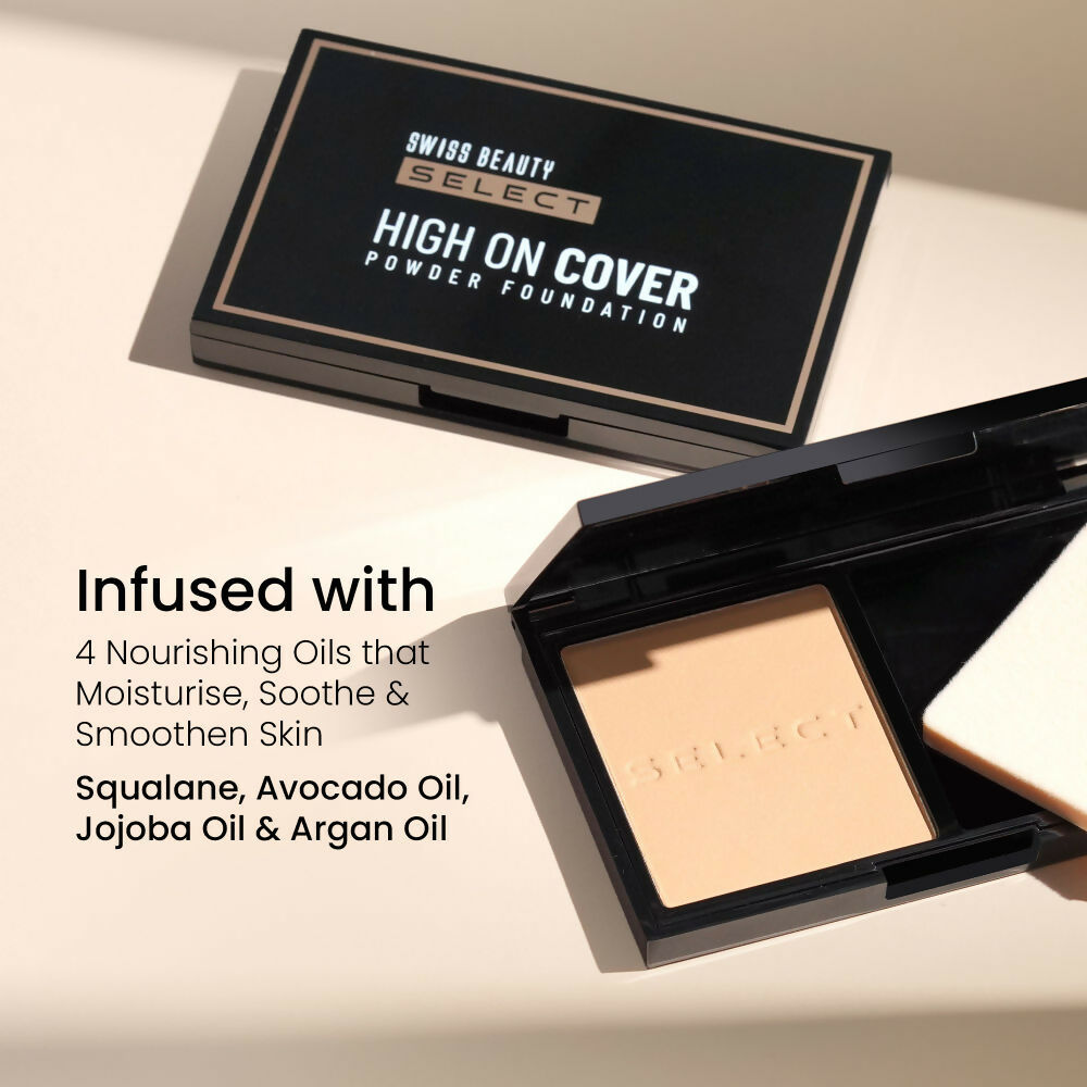 Swiss Beauty Select High On Cover Powder Foundation - 2 Light Natural