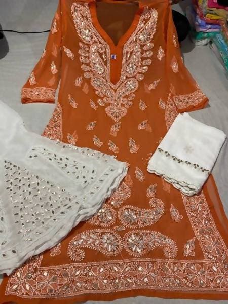 Arfa Fashion House New Collection Of Chikankari Gota Patti Lovers