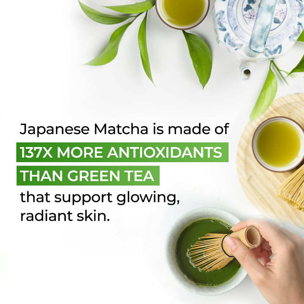 PLIX The Plant Fix Japanese Matcha Effervescent Tablets for Dark Circles - Lemon