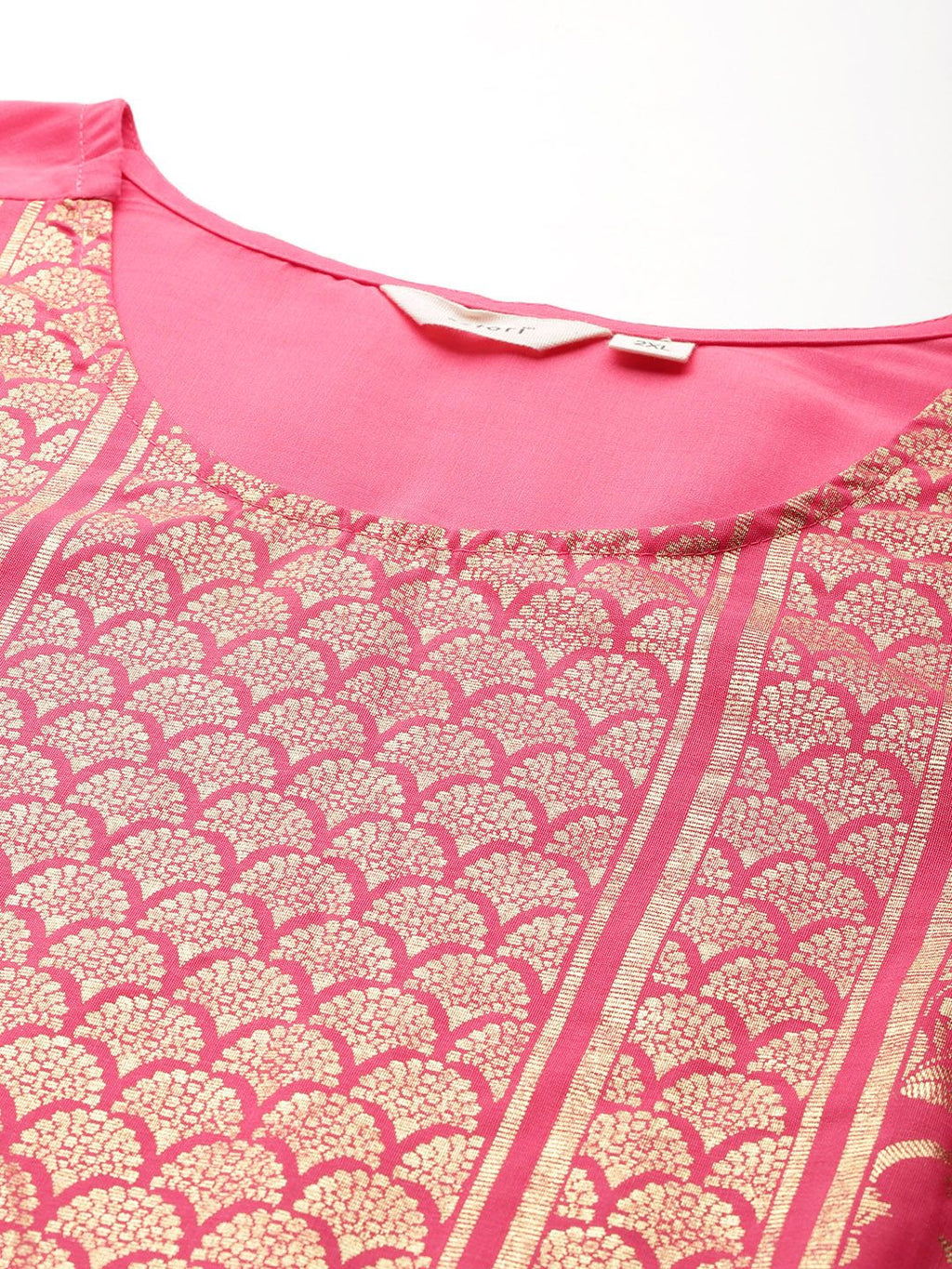 Sztori Plus Size Printed Regular Kurta with Palazzos