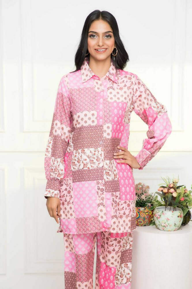 Myshka Multi-Printed Women Bling & Sparkly Co-Ords