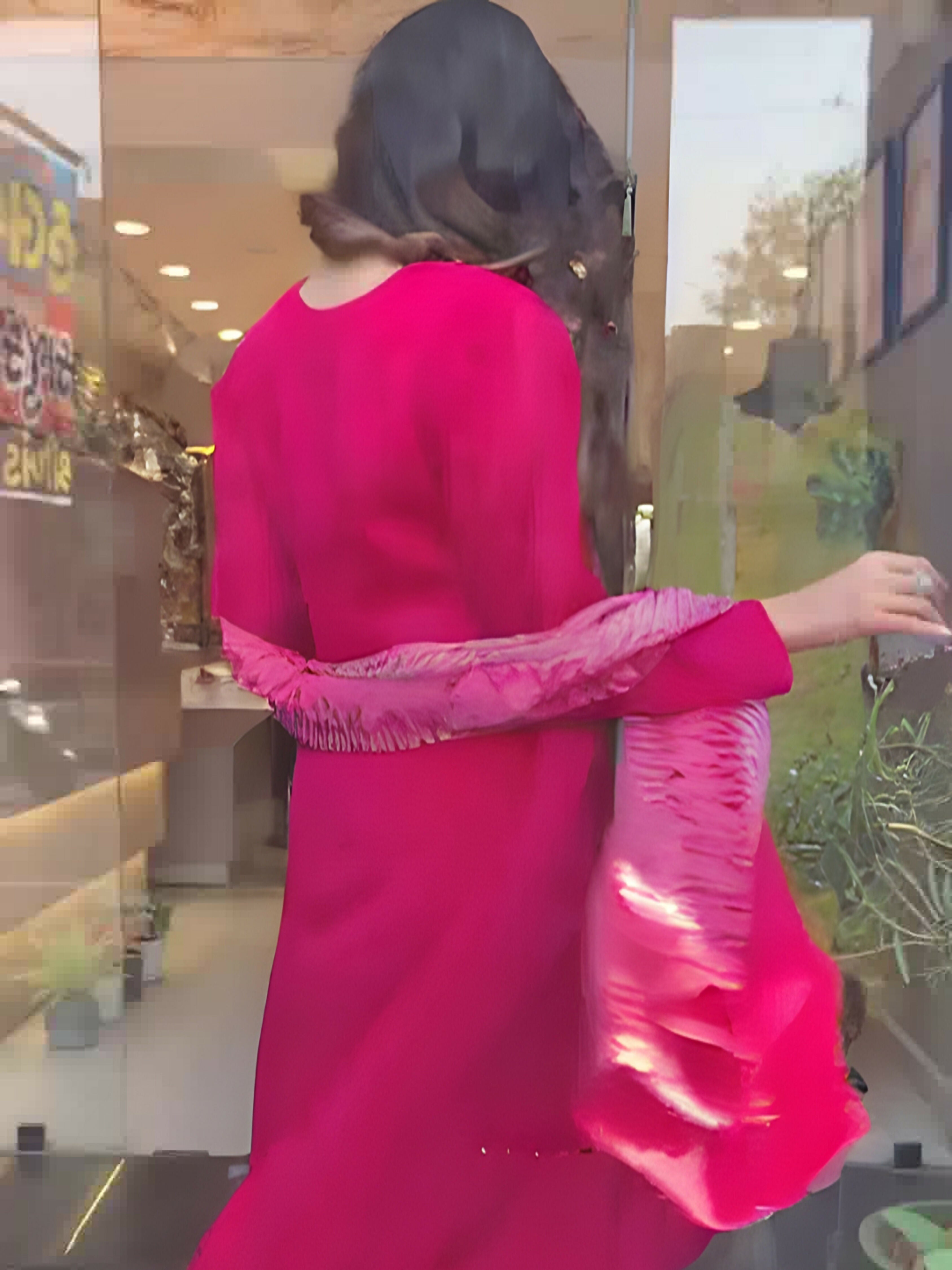 Partywear Designer Viscose Silk With Lining Red Stitched Suit With Dupatta - Tanisha