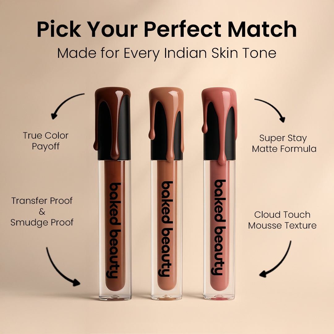 Baked Beauty Nude Frame Liquid Mousse Lipstick