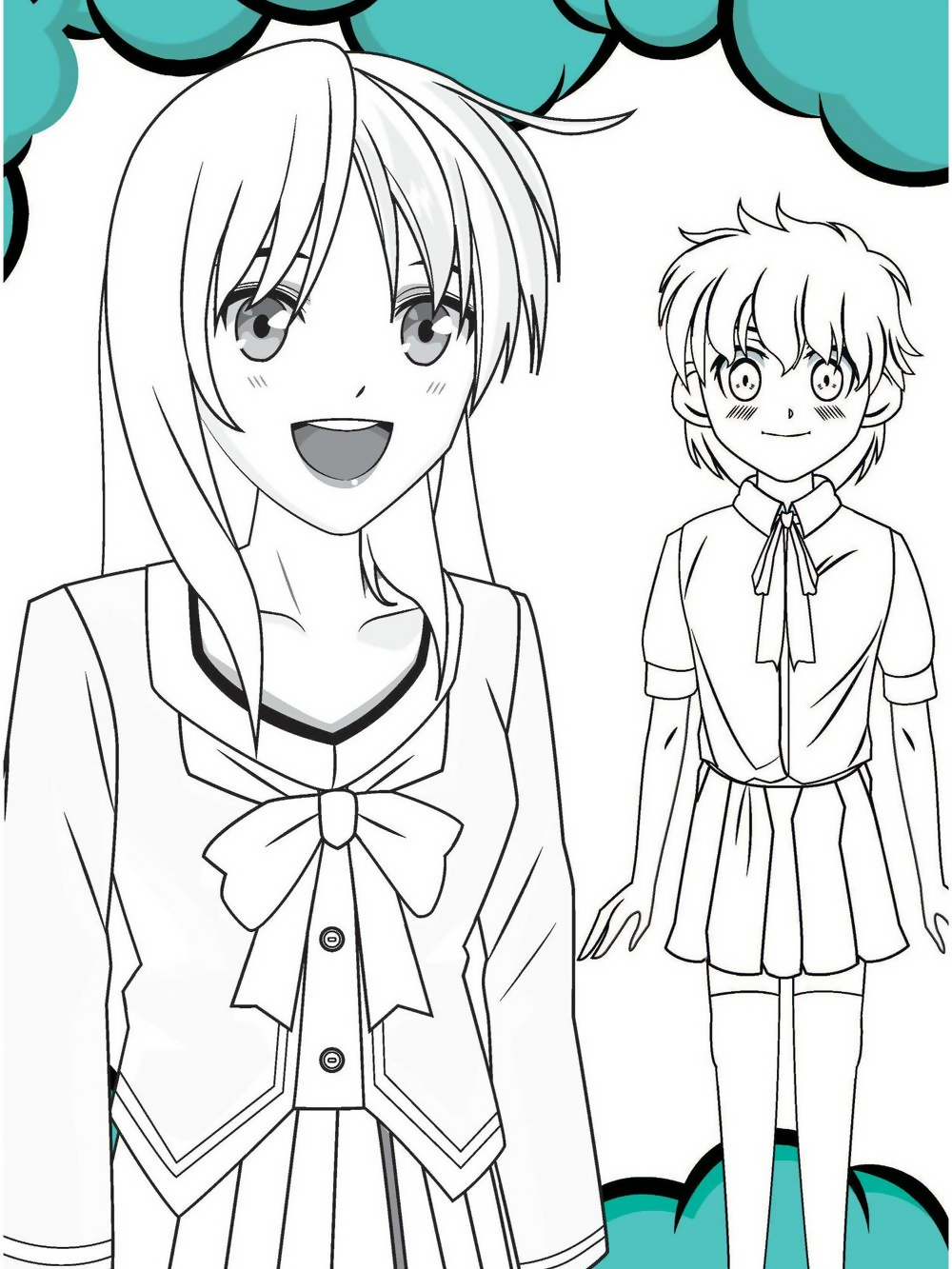Dreamland Publications Colour Your Own Manga Book 4 With Free Manga Colouring Poster For Kids