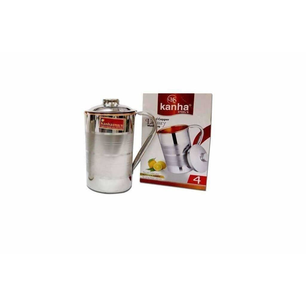 Kanha Stainless Steel Copper Jug With Lid