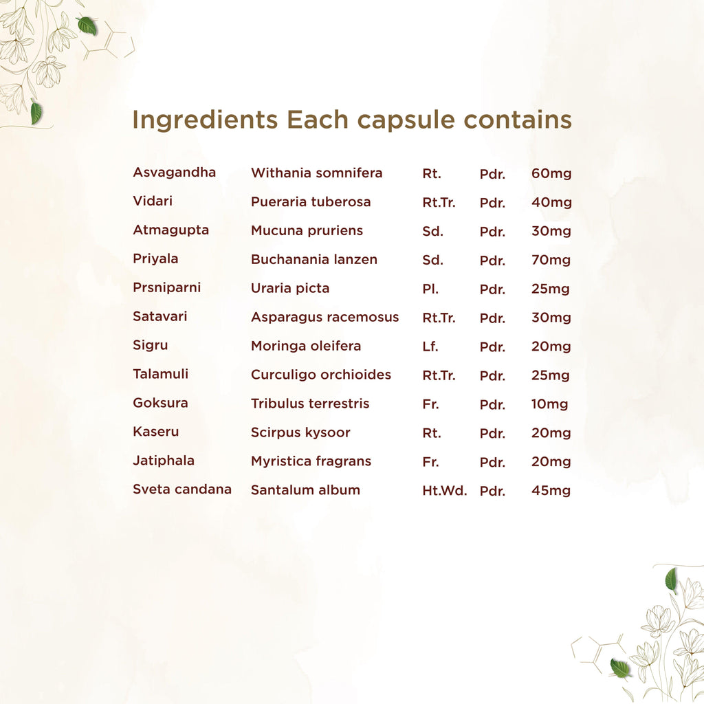 Shreevarma Vajee Care Capsules Men’S Wellness