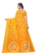 Vamika Stylish Orange Linen Jari Border Saree (RADHIKA ORANGE)