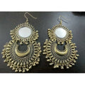MS Fashion India Gold Color Half Moon And Sun Design Earrings