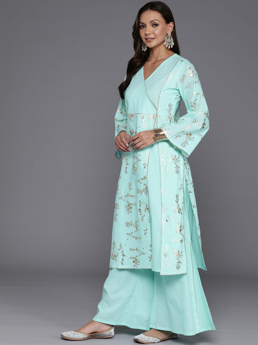 Ahalyaa Women's Traditional wear Kurta Set - Summer Blue