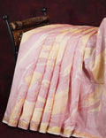 Shades Of Peach And Off White Printed Chanderi Saree For Regular/Office Wear By Gayathri Reddy Designer Studio