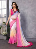 Designer Partywear Multi Georgette Fancy Saree - Kanak