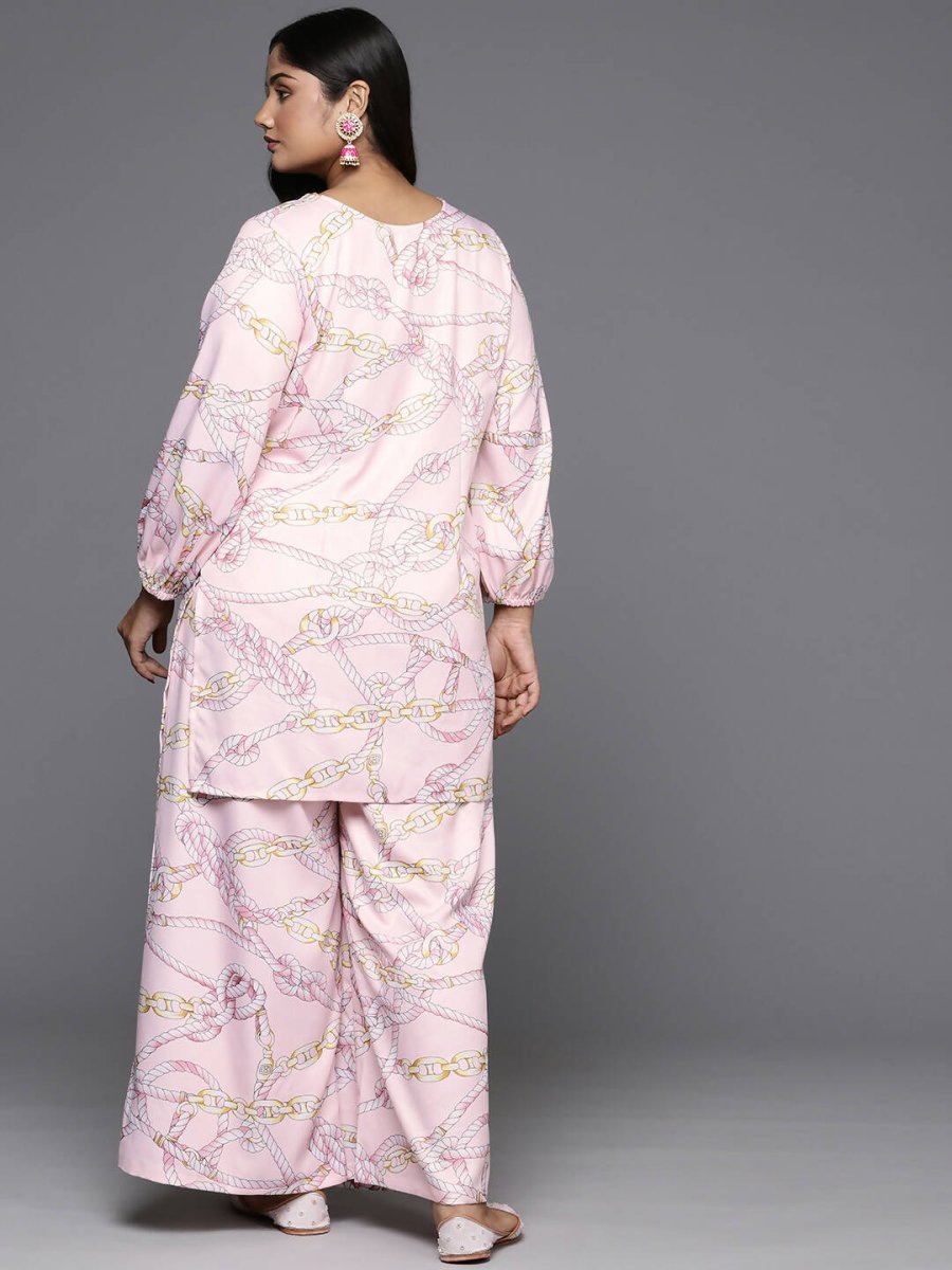 Ahalyaa Women's Traditional Wear Co-ords - Pink