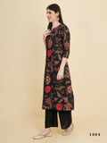 Designer Stylish black Cotton Stitched Suit With Dupatta - Tanisha
