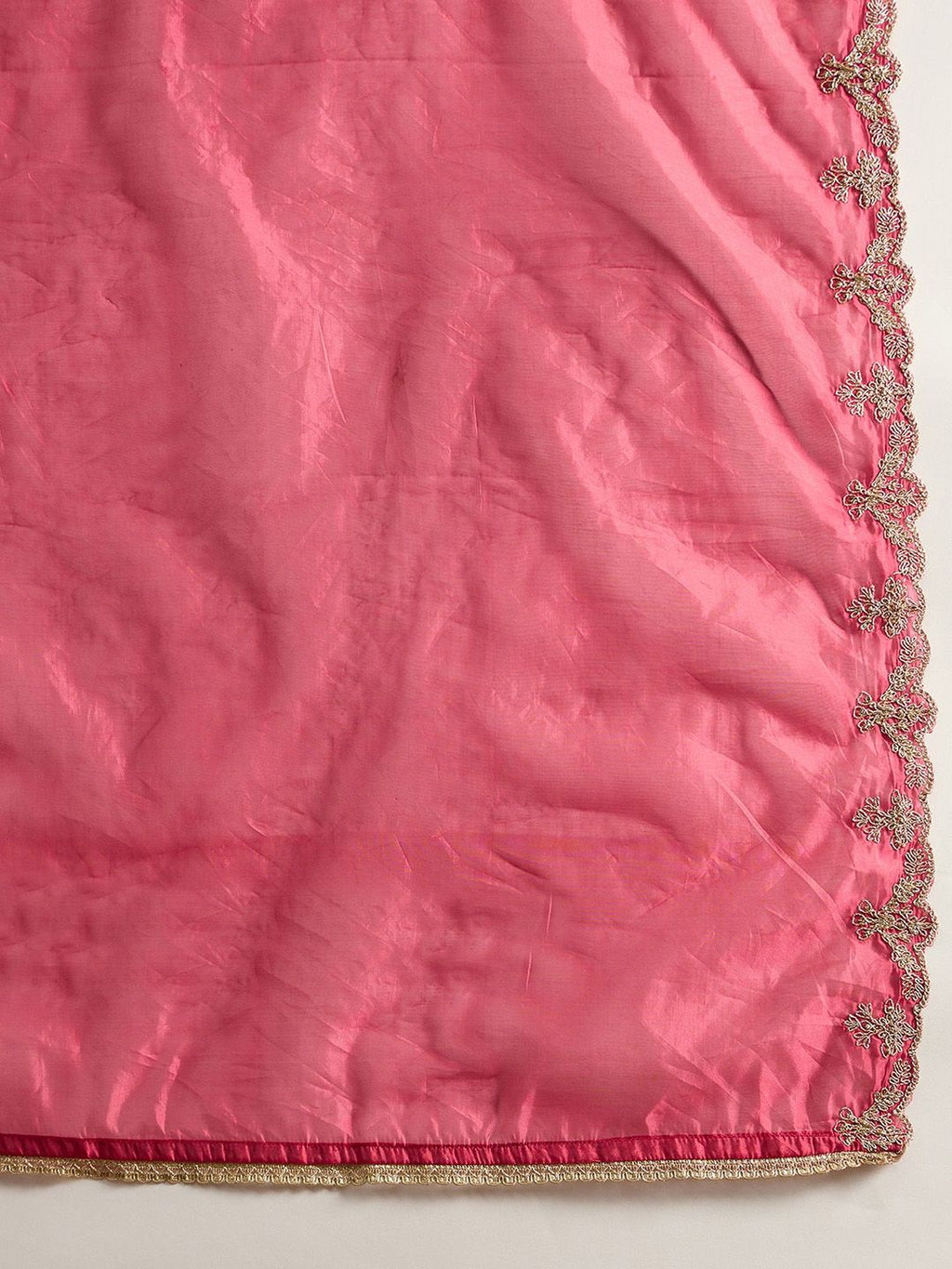 Indo Era Floral Embroidered Kurta With Trousers & Dupatta