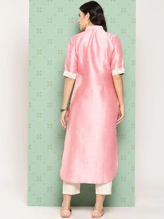 Ahalyaa Women's Traditional wear Kurta - Pink