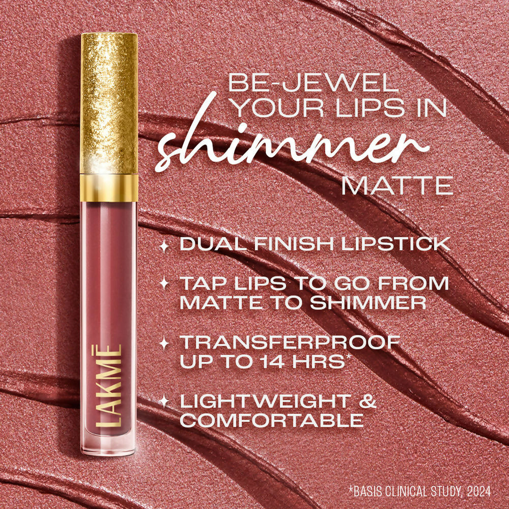 Lakme Be-jewel Shimmer Lip Liquid - Iced Espresso