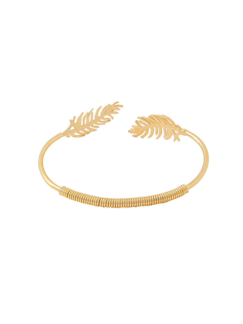 NVR Women Gold-Polished Adjustable Kada Bracelet