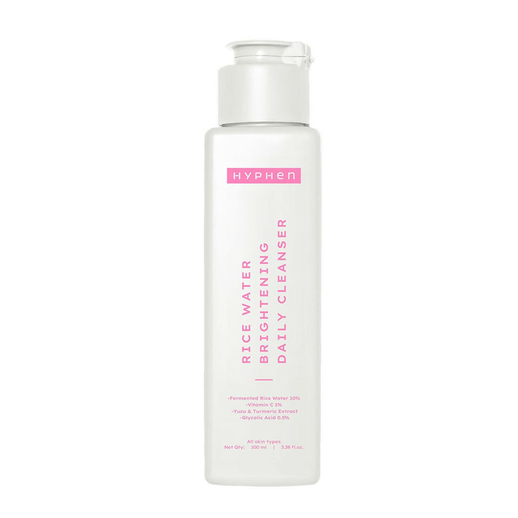 Hyphen By Kriti Sanon Rice Water Face Brightening Daily Cleanser, Reduce Pigmentation & Dark Spots, Brightens & Even Tones Skin, Moisturizes Skin