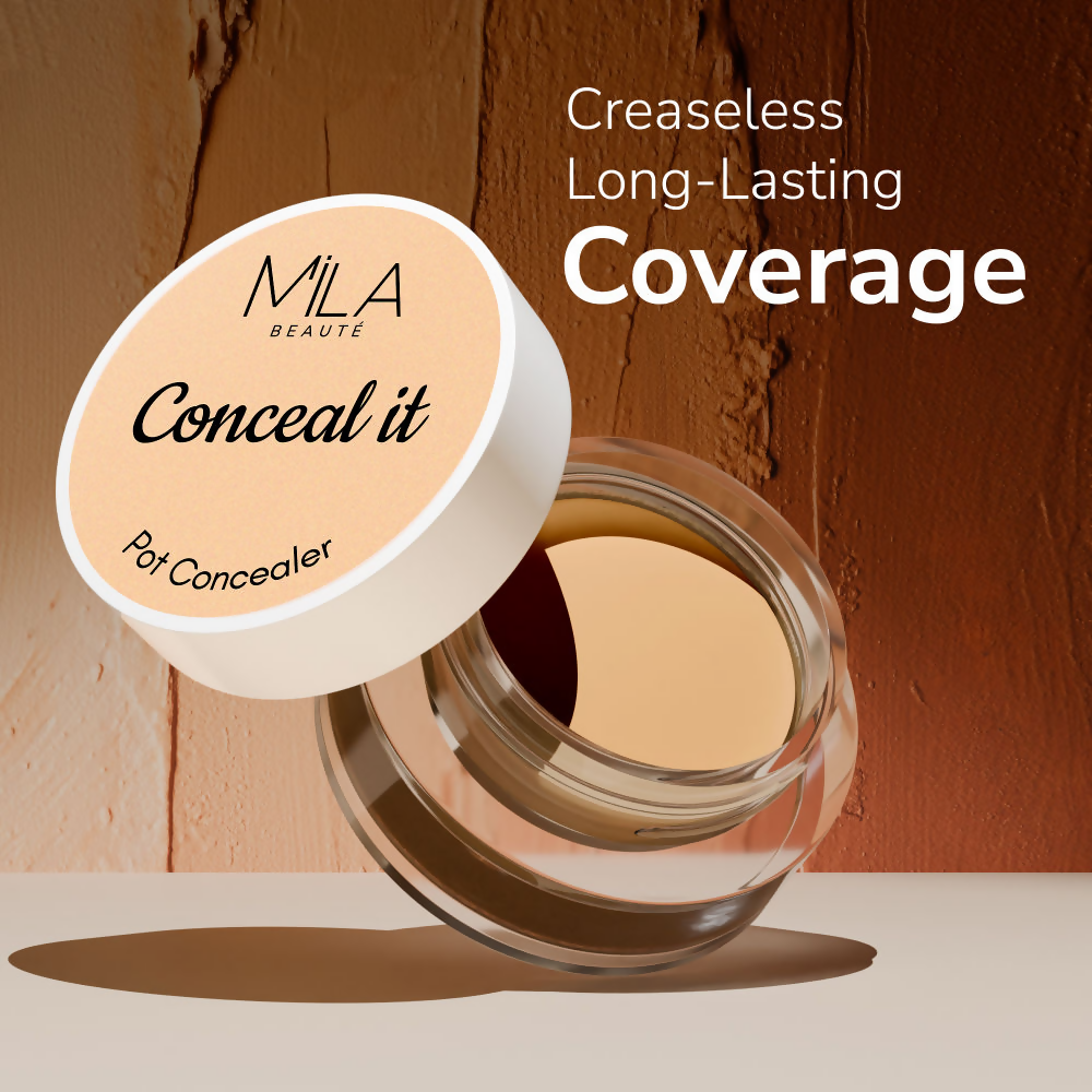 Mila Beaute Conceal It Pot Concealer Creamy Matte Finish with SPF 15 - Natural Nude