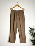 trueBrowns Beige Men's Gauze Pant