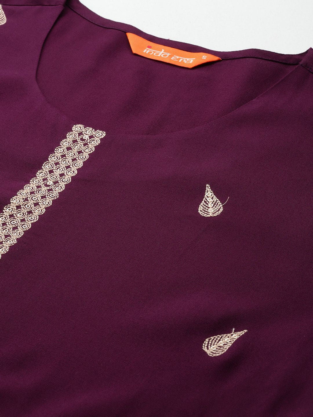 Indo Era Ethnic Motifs Embroidered Sequinned Kurta with Trousers