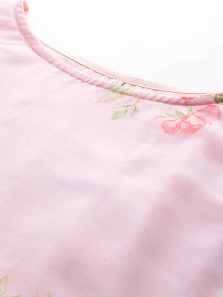 Ahalyaa Women's Traditional wear Ethnic Dress - Pink