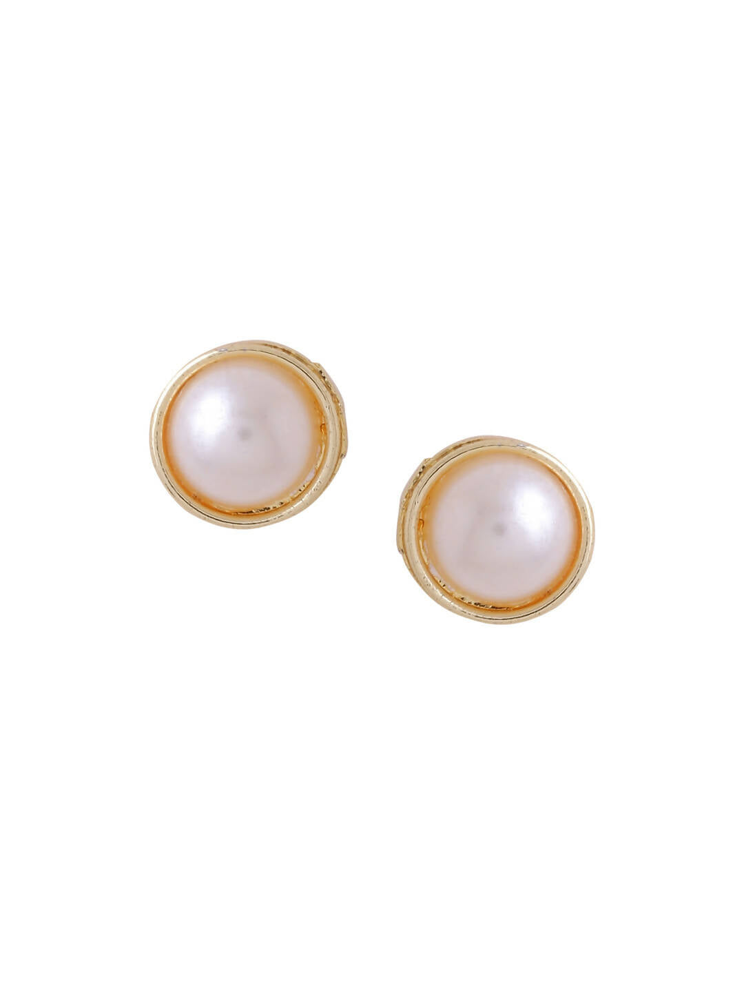 NVR Women Pearl Studded Studs Earrings