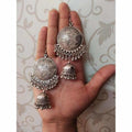 MS Fashion India Women's Ethnic Wear Round Shape Hook Earrings With Jhumka