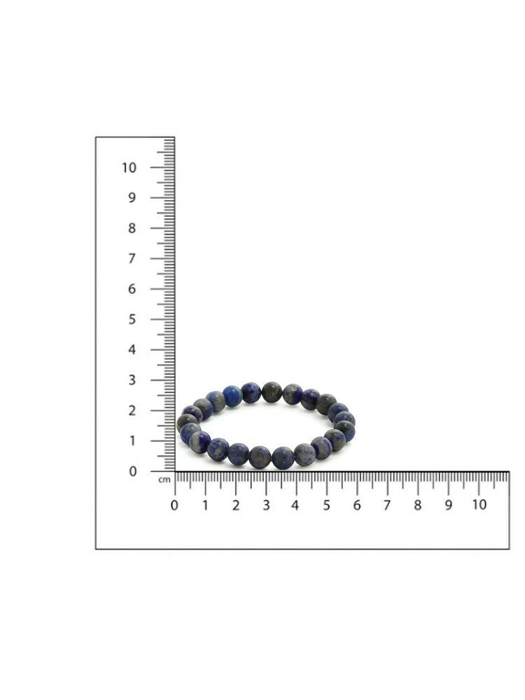 Lapis Lazuli Blue Tined Crystal Beads Bracelet - Ruby Raang