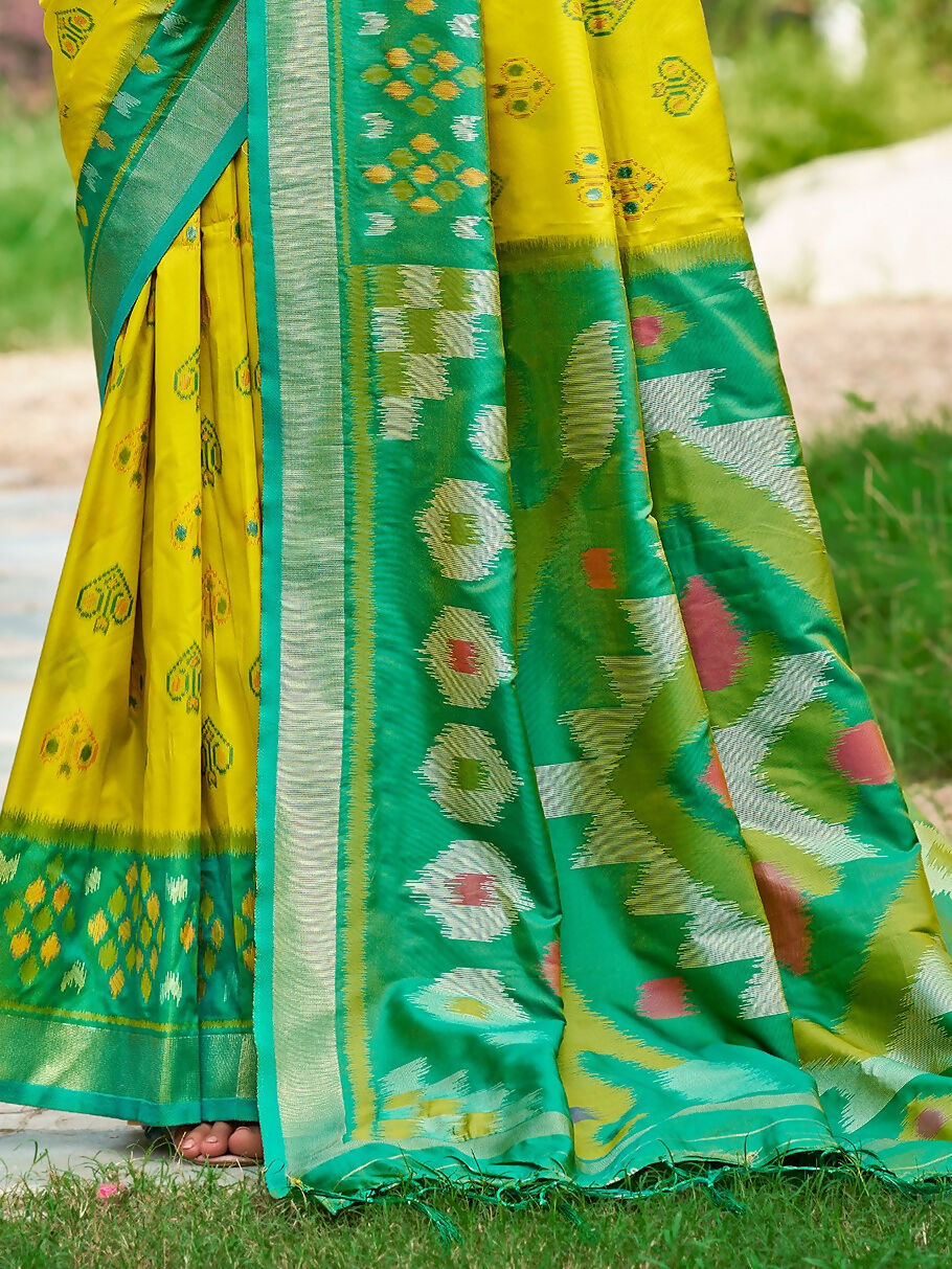 Shree Shyam Fashion Mustard Soft Silk Saree