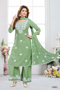 Joban Fashion Rayon Pista Color Kurta Set