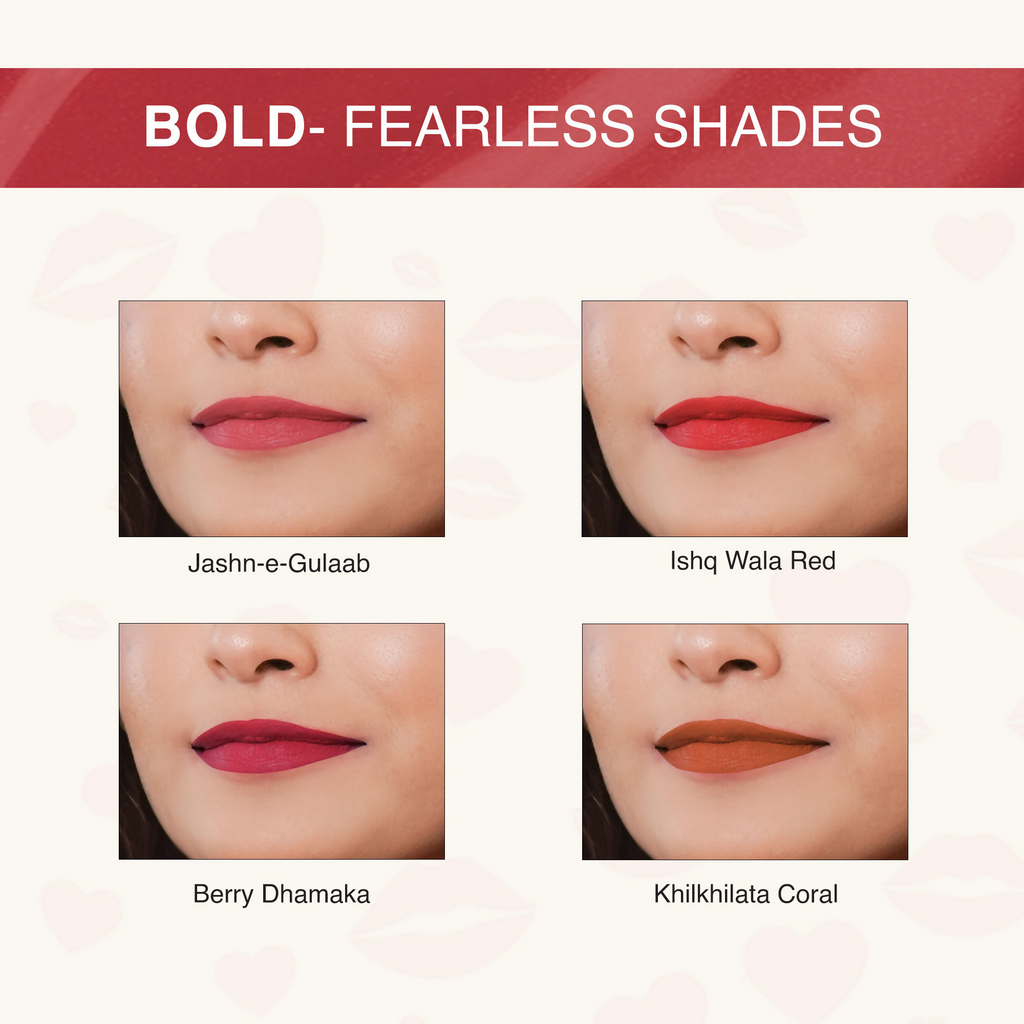 Nourish Mantra Liquid Lipstick Creamy Matte with SPF / Water Proof, Smudge Proof Shade-Jashn-e-gulab