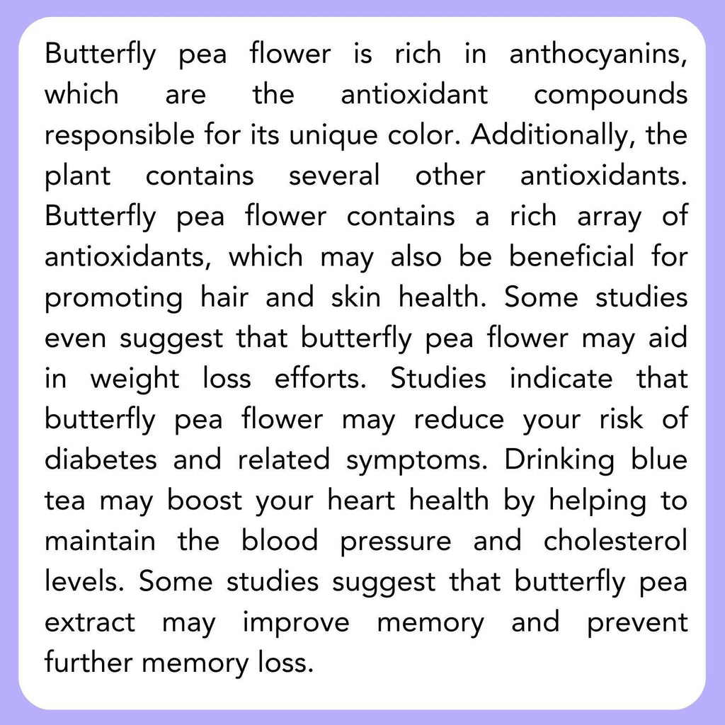 Satvi Wellness Shankhupushpi Flower Tea | Blue Butterfly Pea Tea | Blue Tea Mix | Herbal Tea