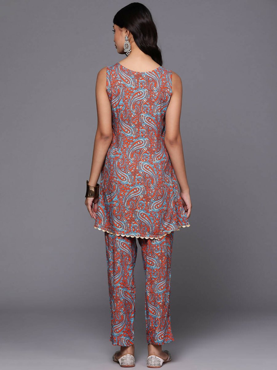 Ahalyaa Women's Traditional Wear Co-ods - Teal Blue